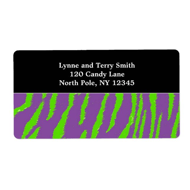 Purple and Green Tiger Fur Pattern (Front)
