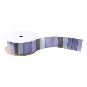 Purple And Grey Colour Stripes On Watercolor Paper Satin Ribbon