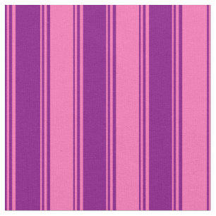 Purple and Hot Pink Coloured Striped Pattern Fabric
