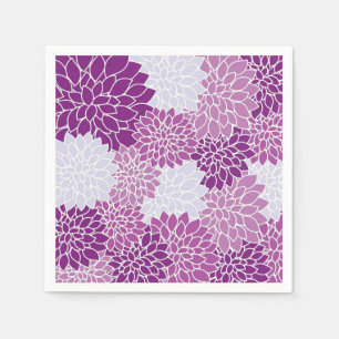 Purple and Lavender Floral Napkins