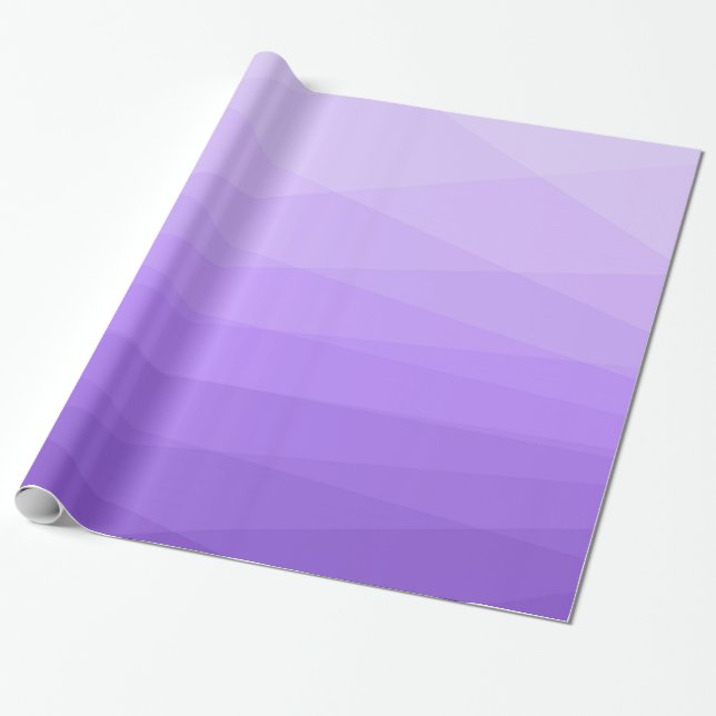 Purple And Lavender Polygonal Wrapping Paper (Unrolled)