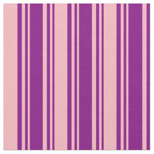 Purple and Light Pink Coloured Stripes Fabric
