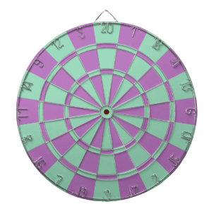 Purple And Mint Green Dartboard
