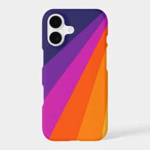 Purple and orange diagonal retro stripes