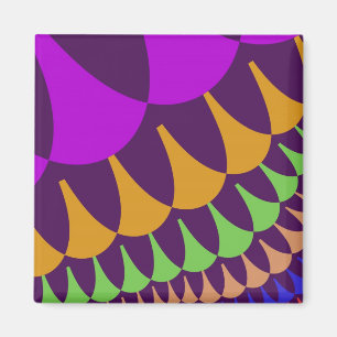 Purple and Orange Scales Magnet