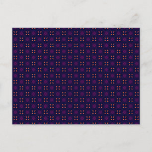 Purple and Orange School Spirit Sports Team Postcard