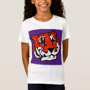 PURPLE AND ORANGE TIGER T-Shirt