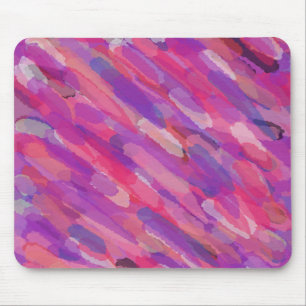 Purple and Pink Abstract Pattern Mouse Pad