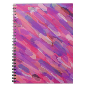 Purple and Pink Abstract Pattern Notebook