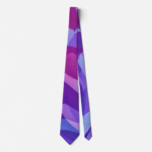 Purple and Pink Art Tie (Front)