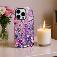Purple and Pink Bloom Abstraction