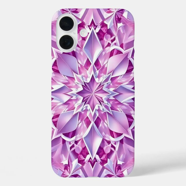 Purple and Pink Crystal Effect Case-Mate iPhone Case (Back)