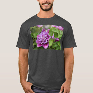 Purple and pink double clematis climbing flower 6 T-Shirt