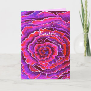 Purple and Pink Easter Card