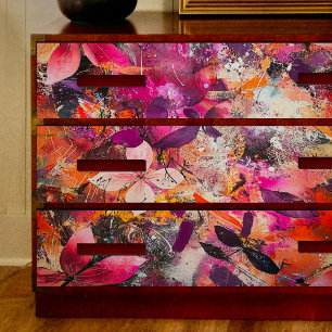 Purple and Pink Explosion Decoupage Tissue Paper
