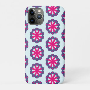 Purple and pink floral shapes illustration Case-Mate iPhone case