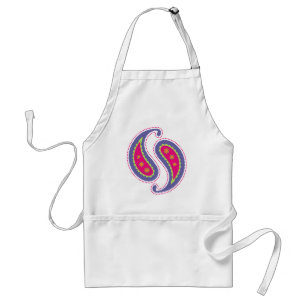 Purple and Pink Paisley Standard Apron