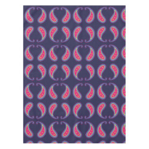 Purple and Pink Paisley Tablecloth
