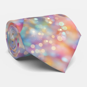 Purple and Pink Pastel Sparkly Festive Tie