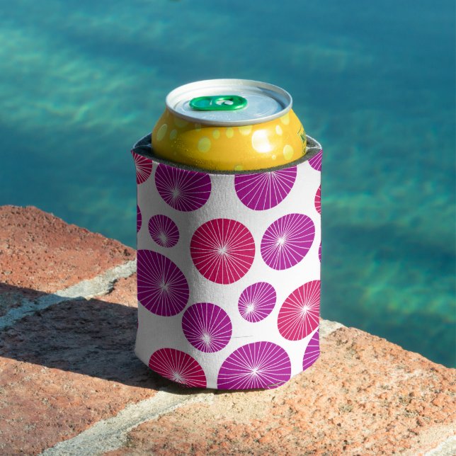Purple and Pink Pinwheels  Can Cooler (In Situ Pool)