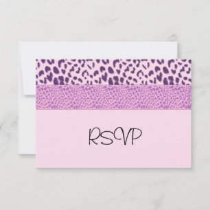 Purple and Pink RSVP Card
