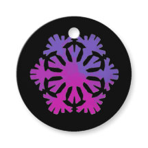 Purple and pink snowflake