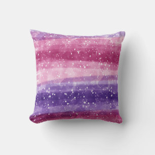 Purple and Pink Speckled  Cushion