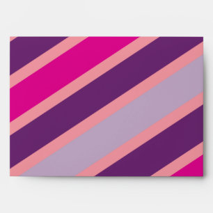 Purple and Pink Stripes Moderen Pattern Envelopes