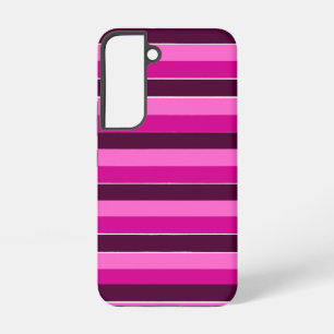 Purple and Pink Stripes  Samsung Galaxy Case