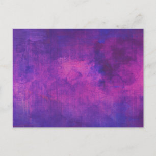 Purple and Pink Watercolor Abstract Background Postcard