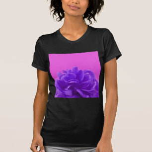 Purple and Raspberry Floral Art T-Shirt