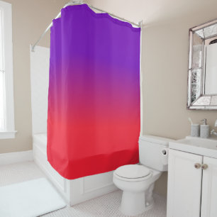 Purple and Red Gradient Shower Curtain