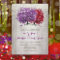Purple and Red Heart Leaf Forest Tree Wedding