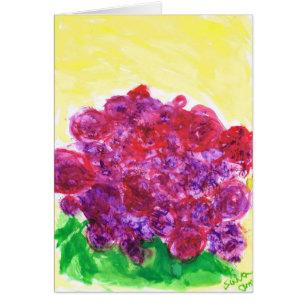 Purple and red roses