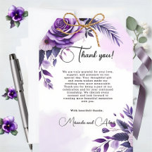 Purple and Silver Floral-Accented