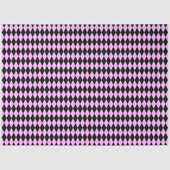 Purple and Silver Floral Series Design 4 Tissue Paper (Front)