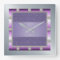 Purple and Silver Wall Clock