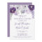 Purple and Silver Watercolor Rehearsal Dinner