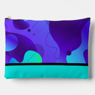 Purple And Teal Accessory Pouch