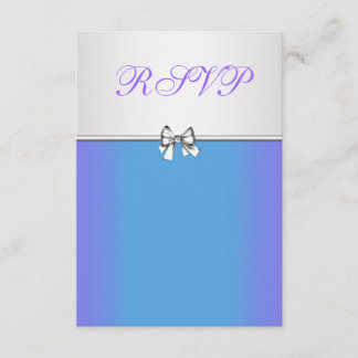 Purple and Teal Blue Quinceanera RSVP