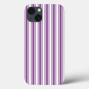 Purple and white candy stripes Case-Mate iPhone ca 13 Case