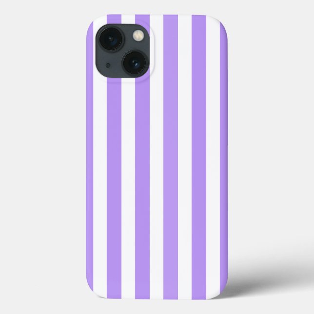 Purple and white candy stripes Case-Mate iPhone ca Case-Mate iPhone Case (Back)