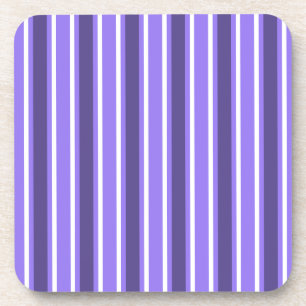 Purple and white candy stripes coaster
