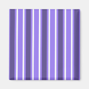 Purple and white candy stripes magnet