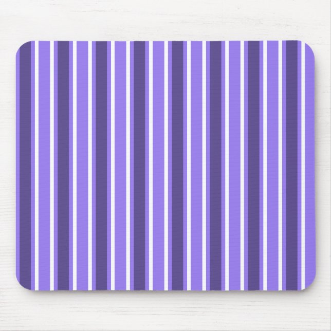 Purple and white candy stripes mouse pad (Front)