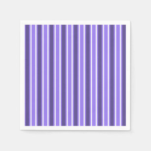 Purple and white candy stripes napkin