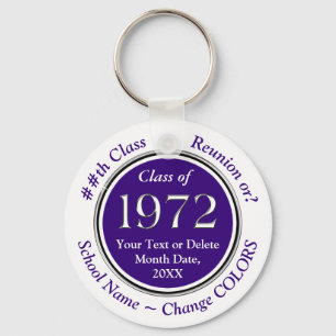 Purple and White, Class of 1972, Reunion Favours Key Ring