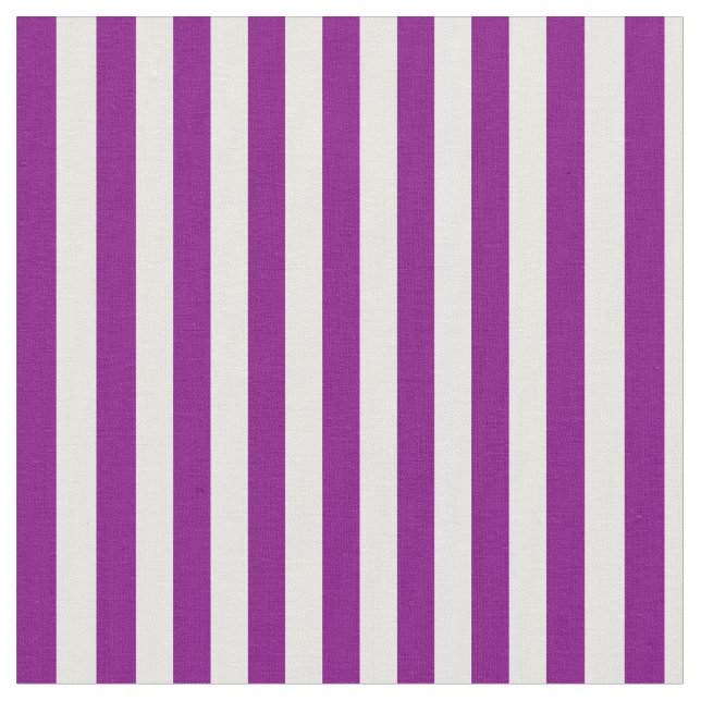 Purple and White Coloured Lined/Striped Pattern Fabric (Close Up)