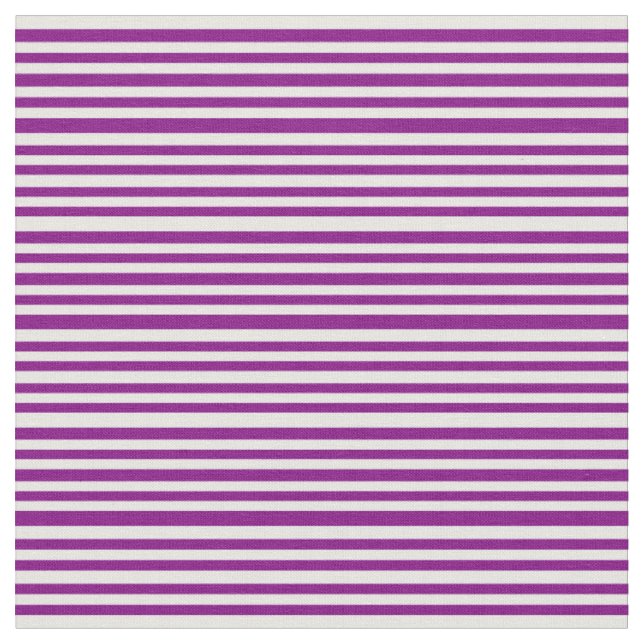 Purple and White Coloured Pattern of Stripes Fabric (Close Up)