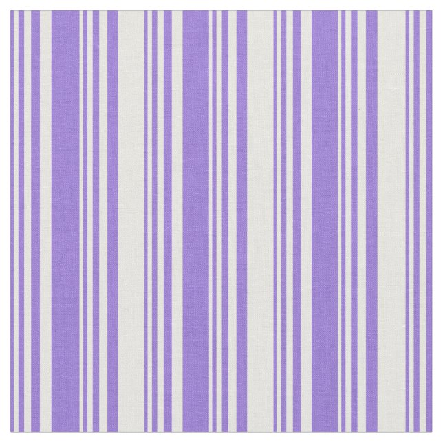 Purple and White Coloured Stripes Pattern Fabric (Close Up)